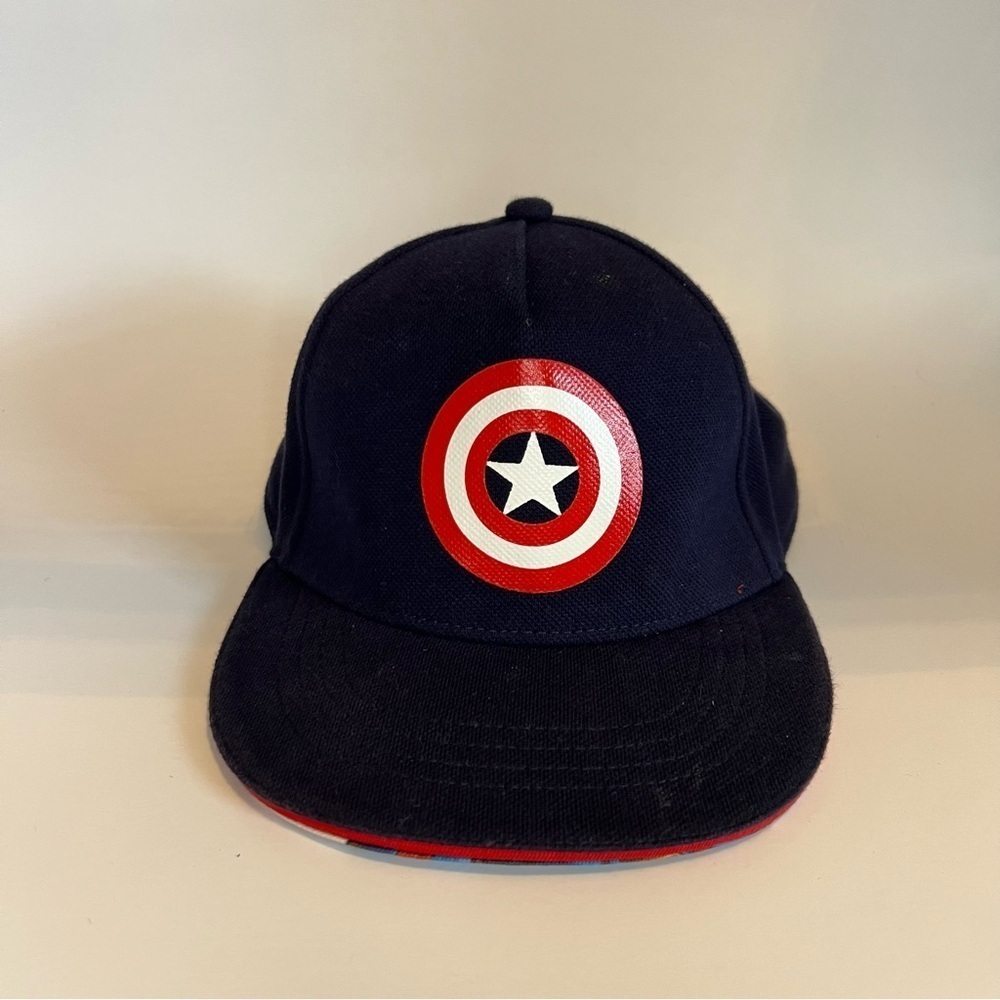 Blue and Red Superhero Cap with Captain America logo